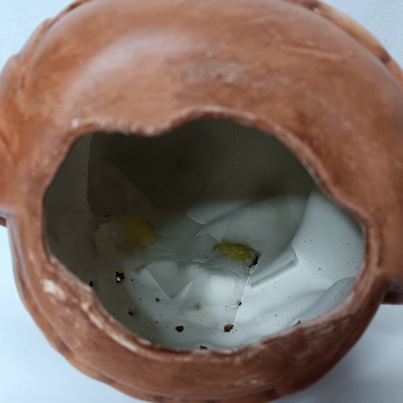 Vintage Handmade Ceramic Owl Light Hobbyist Hand Painted Electric Bird Lamp - Picture 12 of 16